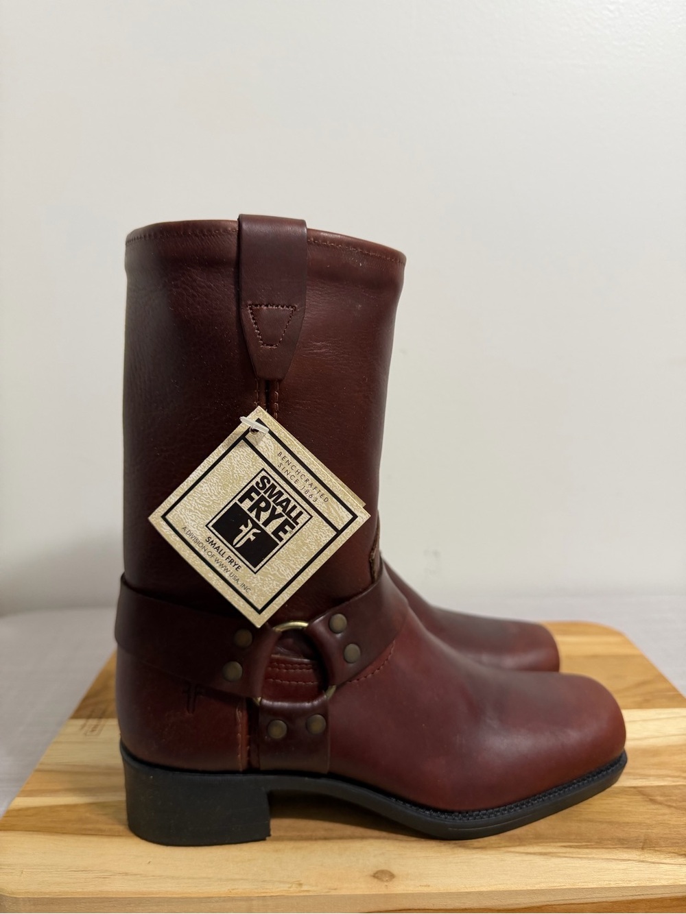Frye NEW Youth Vintage Small Frye Pull On Harness Boots Size 3.5 #267063 - Picture 3 of 11